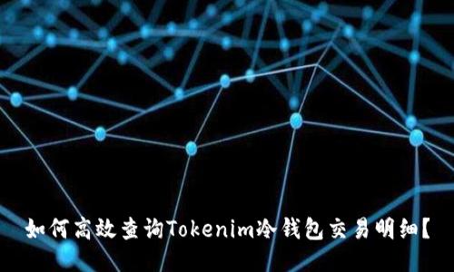 如何高效查询Tokenim冷钱包交易明细？