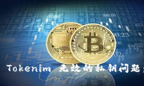 如何处理 Tokenim 无效的私钥问题：全面指南