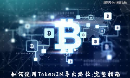 
如何使用TokenIM导出路径：完整指南